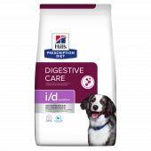 Hill's Prescription Diet i/d Sensitive - пълноценна суха диетична храна за лечение на хранителни алергии и непоносимост със симптоми на стомашно-чревни разстройства 12 кг.